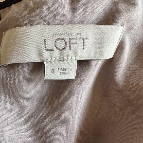 LOFT Lace Dress Sleeveless Shift Black Tan Size 4 Dark Fairy Grunge Romantic - Picture 8 of 13